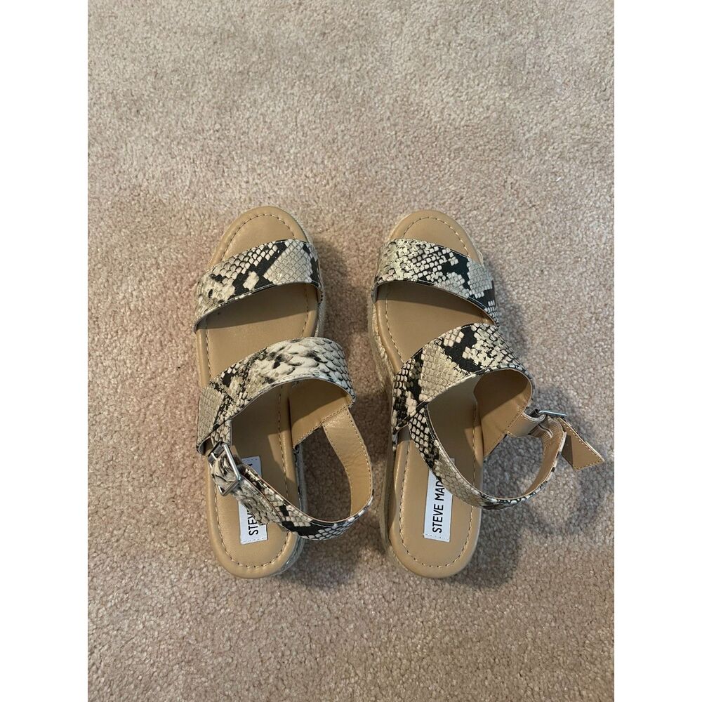 Steve Madden Aida Snake Skin Platform Sandals